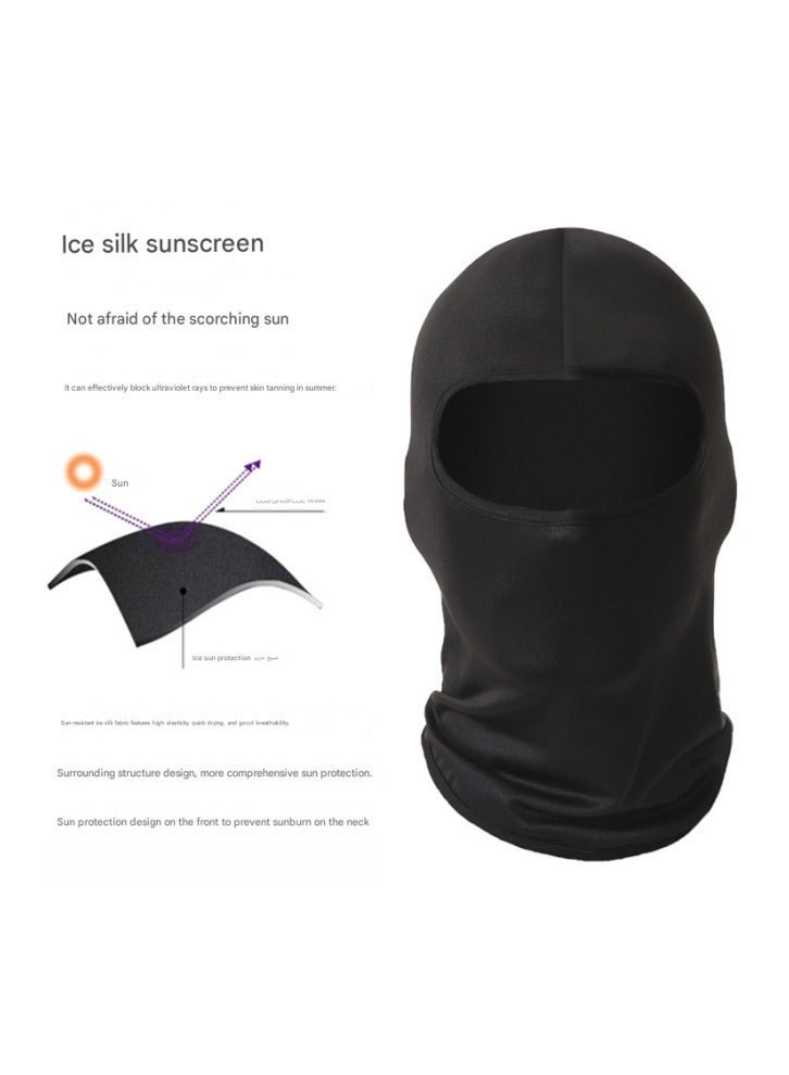 أكنزلмед قناع وجه كامل منفذ للهواء للزلاجة والدراجات النارية والجري وحماية من الأشعة فوق البنفسجية – خفيف الوزن ودائم الصلاحية، قناع حماية من الشمس للزلاجة униسекс مضاد للغبار لدراجات النارية - Image 3